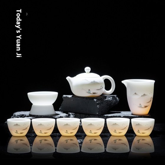 Vegetarian roasted sheep fat jade porcelain