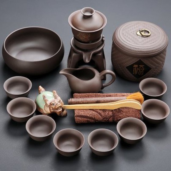 Ru Kiln Tea Set (Handcrafted by Master)